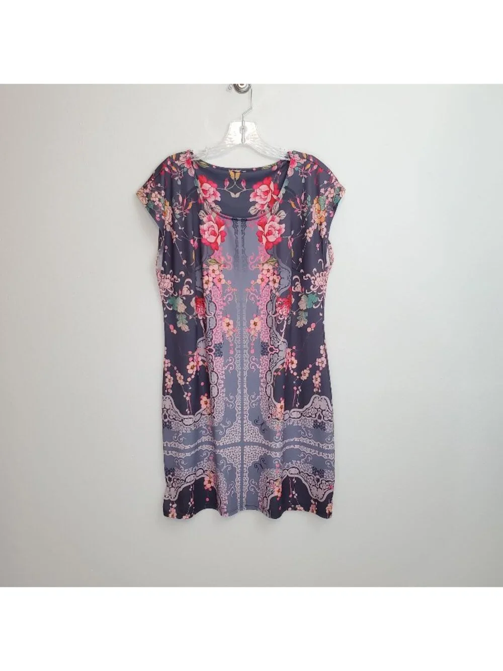 Johnny Was Asbrie dress, periwinkle floral